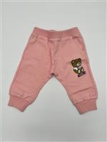Moschino Pantalone neonata con orsetto ed elastico