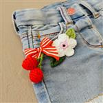 Monnalisa Shorts jeans ricamo ciliegie - immagine 3