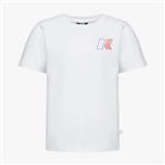 K-way T-shirt ragazzo manica corta bianca con logo laterale