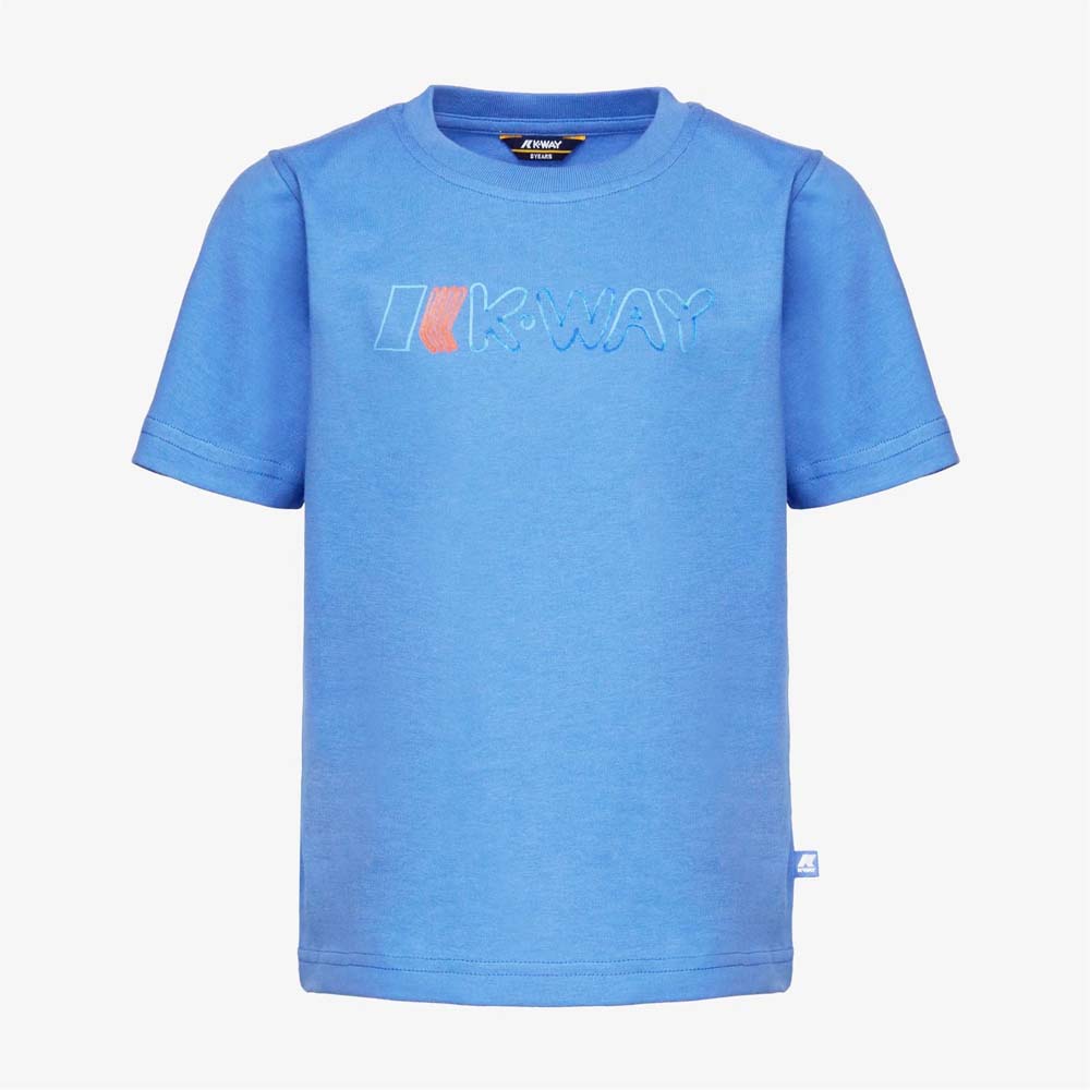 K-way_T-shirt_ragazzo_manica_corta__con_stampa_centrale K-way T-shirt ragazzo manica corta con stampa centrale - immagine 1