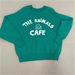 the animals observatory cardigan verde con logo centrale - immagine 2