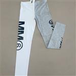 Maison Margiela pants bicolore con logo
