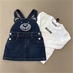 Moschino Salopette in jeans corta