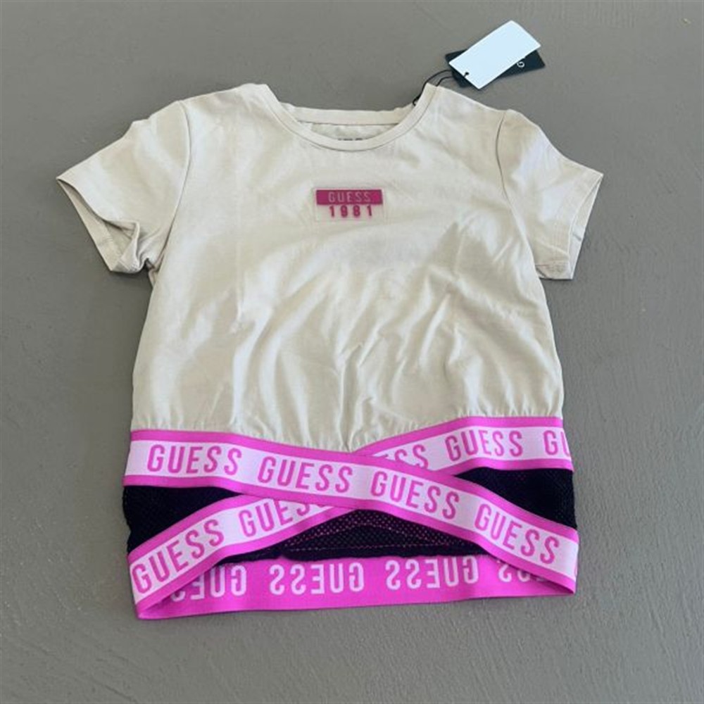 guess_t-shirt_beige guess t-shirt beige - immagine 1