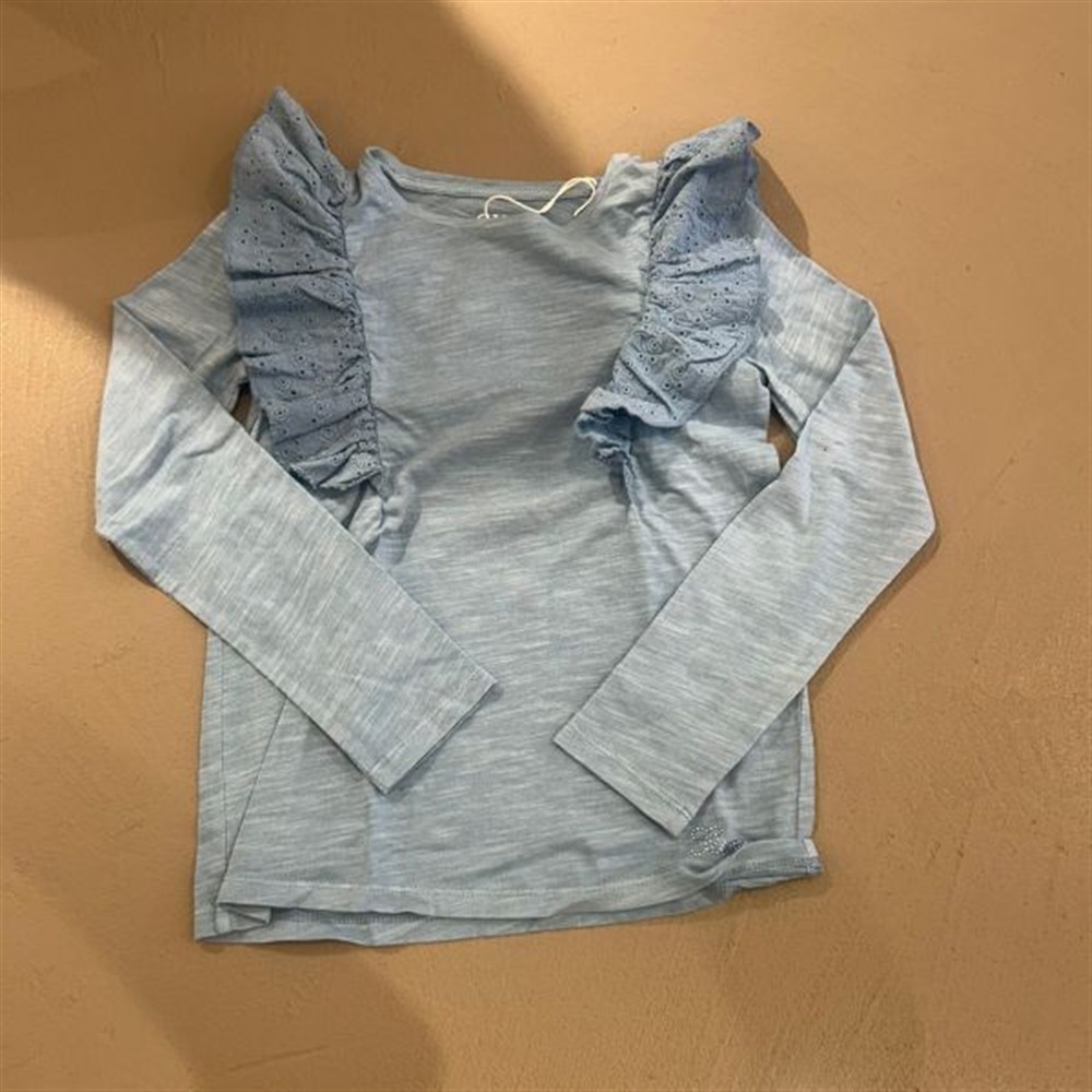 guess_t-shirt_celeste_ricamo guess t-shirt celeste ricamo - immagine 1