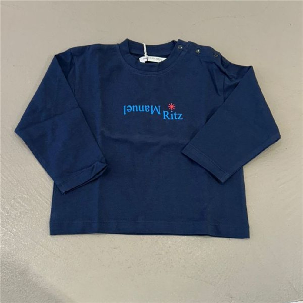 manuel_ritz_t-shirt_blu_neonato manuel ritz t-shirt blu neonato - immagine 1