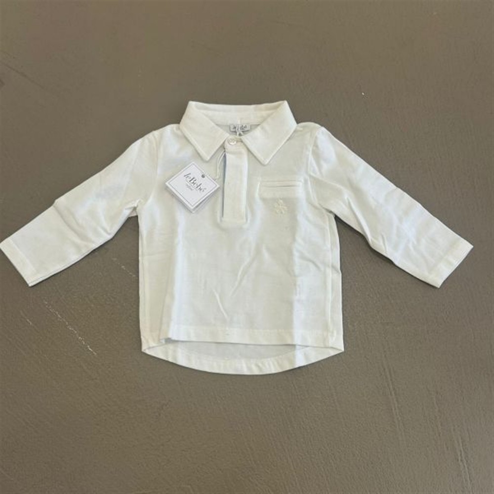 le_Bebe_polo_neonato_bianco le Bebè polo neonato bianco - immagine 1