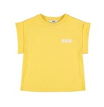 MSGM T-shirt crop gialla
