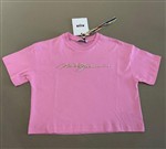 MSGM T-shirt rosa cropped