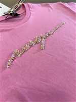 MSGM T-shirt rosa cropped - immagine 2