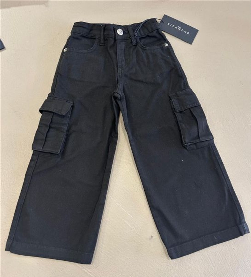 Richmond_pantalone_cargo_nero_2 Richmond pantalone cargo nero 2 - immagine 1