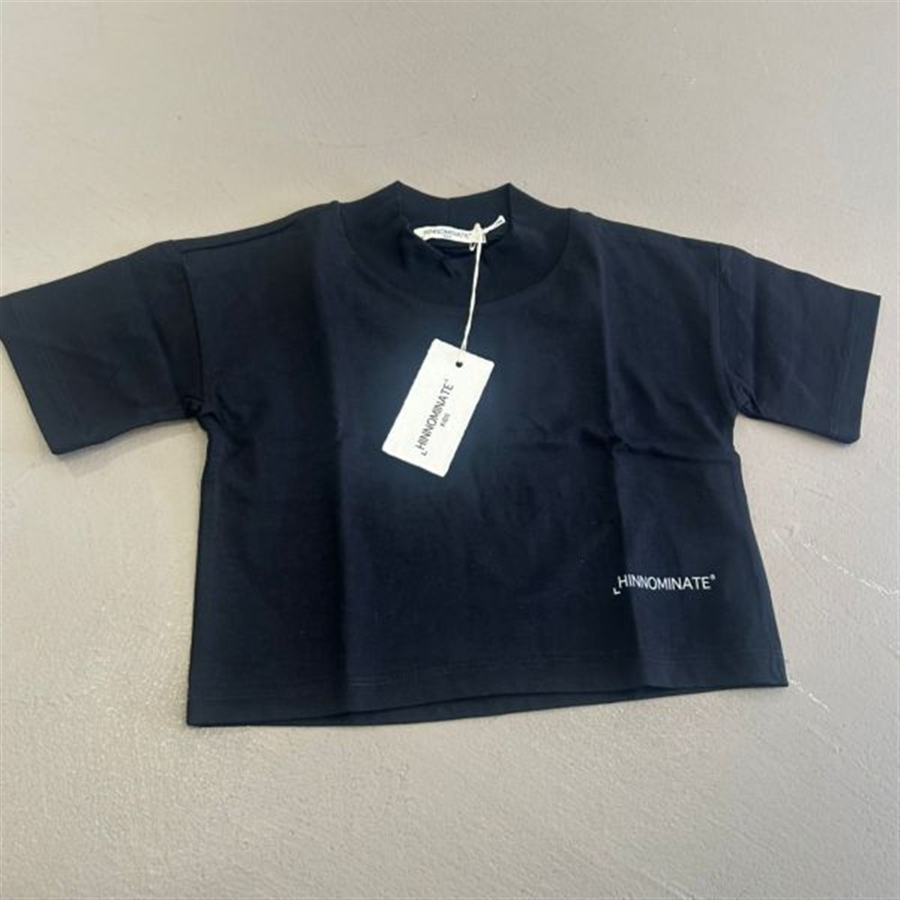 hinnominate_t-shirt_nera_cropped hinnominate t-shirt nera cropped - immagine 1