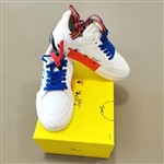 Off-White Sneakers Vulcanized Lace Up White Black - immagine 2