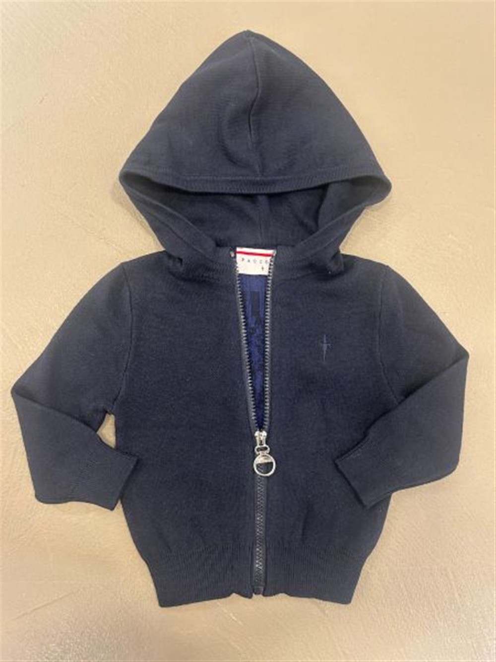 paciotti_Maglia_con_zip_rasata_blu paciotti Maglia con zip rasata blu - immagine 1