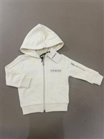 Iceberg Felpa panna con zip e cappuccio