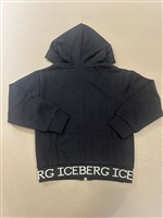 Iceberg Felpagarzata con zip e cappuccio - immagine 2