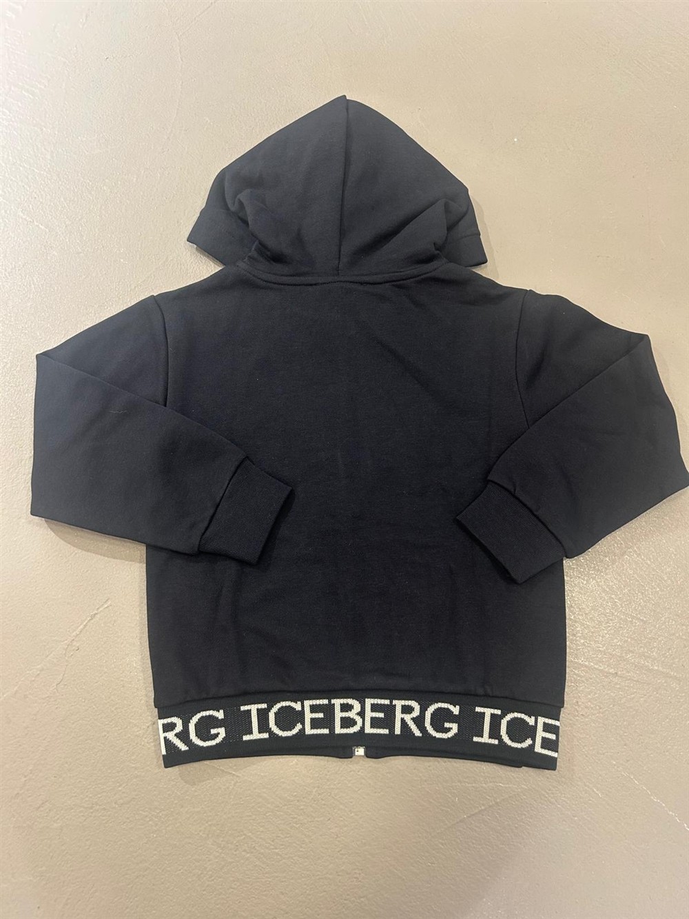 Iceberg Felpagarzata con zip e cappuccio - immagine 2